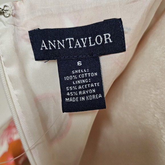 Vintage Y2K Ann Taylor NWT $129 Retro Hawaiian Floral Dress Size 6 Resort Beachy - Picture 6 of 6